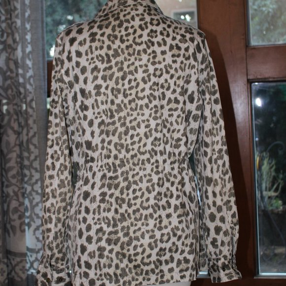 Lily Aldridge for Velvet Leopard Military Jacket - Picture 3 of 13